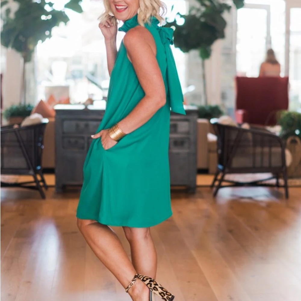 x Hi Sugarplum! Cavallo Ruffle Neck Date Dress